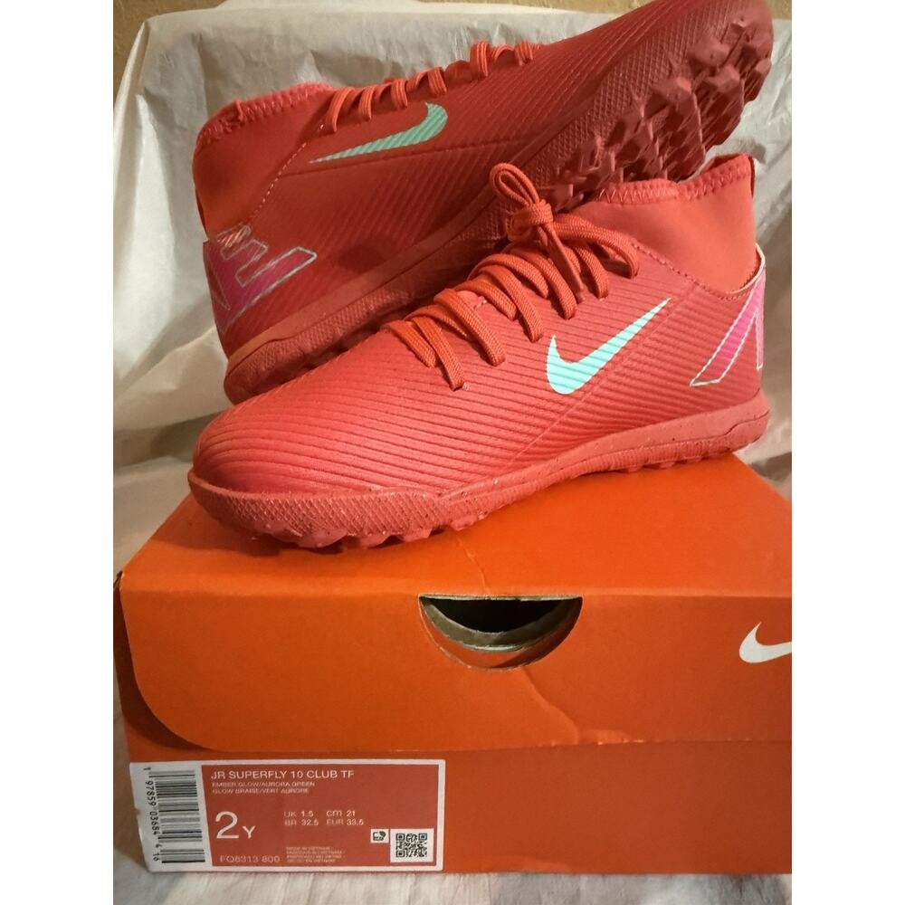 Nike Jr. Superfly 10 CLUB YOUTH TURF Soccer Cleats FQ8313-800